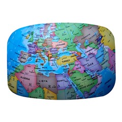 Globe World Map Maps Europe Mini Square Pill Box by Jancukart