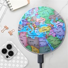 Globe World Map Maps Europe Wireless Charger by Jancukart