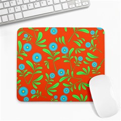 Background-texture-seamless-flowers Large Mousepads