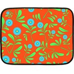 Background-texture-seamless-flowers Double Sided Fleece Blanket (Mini)  35 x27  Blanket Front