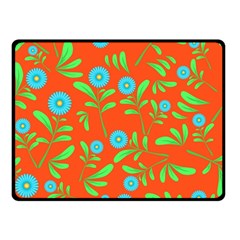 Background-texture-seamless-flowers Double Sided Fleece Blanket (small) 