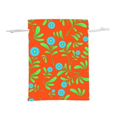 Background-texture-seamless-flowers Lightweight Drawstring Pouch (l)