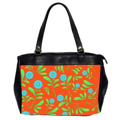 Background-texture-seamless-flowers Oversize Office Handbag (2 Sides)