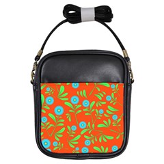 Background-texture-seamless-flowers Girls Sling Bag