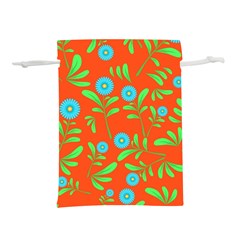 Background-texture-seamless-flowers Lightweight Drawstring Pouch (s)