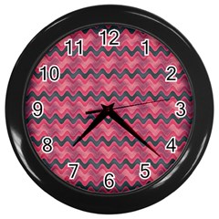 Background-pattern-structure Wall Clock (black)