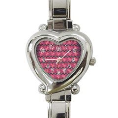 Background-pattern-structure Heart Italian Charm Watch