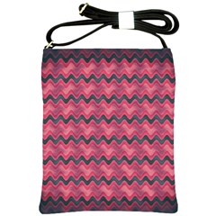 Background-pattern-structure Shoulder Sling Bag