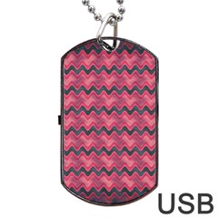 Background-pattern-structure Dog Tag Usb Flash (one Side) by Jancukart