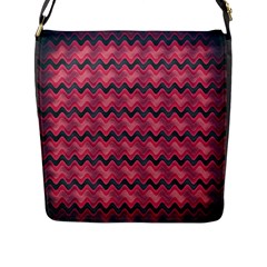 Background-pattern-structure Flap Closure Messenger Bag (l)