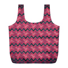 Background-pattern-structure Full Print Recycle Bag (l)