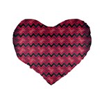 Background-pattern-structure Standard 16  Premium Flano Heart Shape Cushions Back