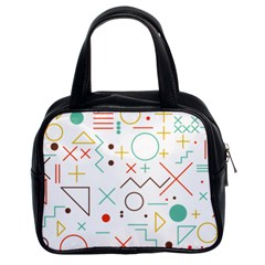 Mathematics Geometry Geometric Shape Euclidean Pattern Classic Handbag (two Sides) by Sapixe