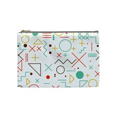 Mathematics Geometry Geometric Shape Euclidean Pattern Cosmetic Bag (medium)