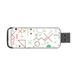 Mathematics Geometry Geometric Shape Euclidean Pattern Portable Usb Flash (one Side) by Sapixe