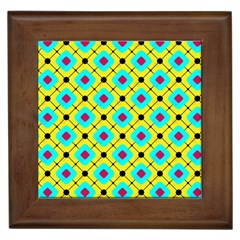 Abstract Pattern Tiles Square Design Modern Framed Tile by Amaryn4rt