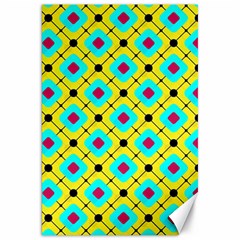 Abstract Pattern Tiles Square Design Modern Canvas 20  X 30  by Amaryn4rt