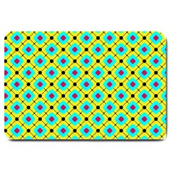 Abstract Pattern Tiles Square Design Modern Large Doormat  by Amaryn4rt