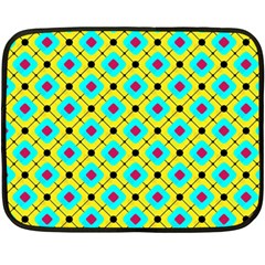 Abstract Pattern Tiles Square Design Modern Fleece Blanket (mini) by Amaryn4rt