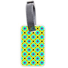 Abstract Pattern Tiles Square Design Modern Luggage Tag (one Side) by Amaryn4rt