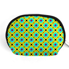 Abstract Pattern Tiles Square Design Modern Accessory Pouch (medium) by Amaryn4rt