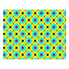 Abstract Pattern Tiles Square Design Modern Double Sided Flano Blanket (large)  by Amaryn4rt