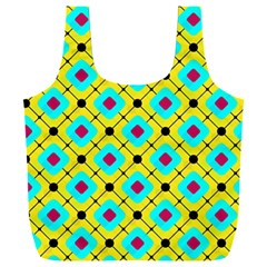 Abstract Pattern Tiles Square Design Modern Full Print Recycle Bag (xxl) by Amaryn4rt