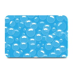 Pattern Blue Bubble Pattern Background Plate Mats by Amaryn4rt