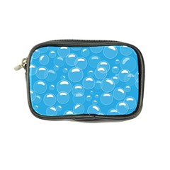 Pattern Blue Bubble Pattern Background Coin Purse by Amaryn4rt