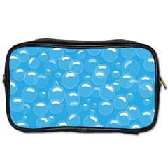 Pattern Blue Bubble Pattern Background Toiletries Bag (one Side) by Amaryn4rt