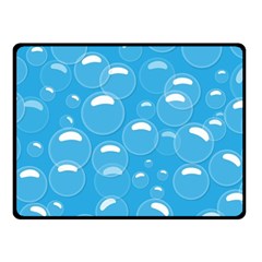 Pattern Blue Bubble Pattern Background Fleece Blanket (small) by Amaryn4rt