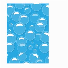 Pattern Blue Bubble Pattern Background Large Garden Flag (two Sides)