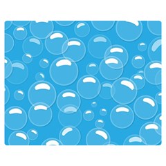 Pattern Blue Bubble Pattern Background Double Sided Flano Blanket (medium)  by Amaryn4rt