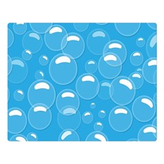 Pattern Blue Bubble Pattern Background Double Sided Flano Blanket (large)  by Amaryn4rt