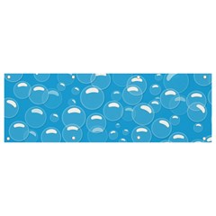 Pattern Blue Bubble Pattern Background Banner And Sign 9  X 3 