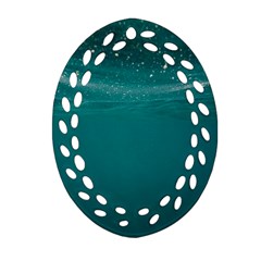 Ocean Oval Filigree Ornament (two Sides) by nateshop