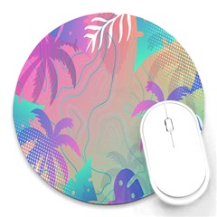 Palm-trees Round Mousepads