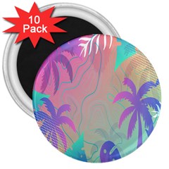 Palm-trees 3  Magnets (10 pack) 