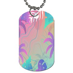 Palm-trees Dog Tag (Two Sides)