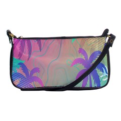 Palm-trees Shoulder Clutch Bag