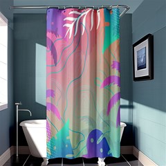 Palm-trees Shower Curtain 36  X 72  (stall)  by nateshop