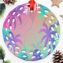 Palm-trees Ornament (Round Filigree)