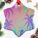 Palm-trees Snowflake Ornament (Two Sides) Front