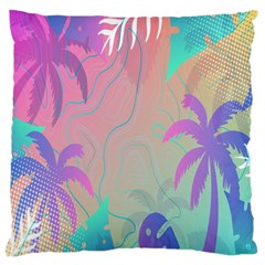 Palm-trees Large Cushion Case (one Side) by nateshop