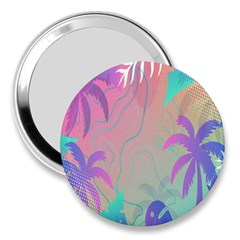 Palm-trees 3  Handbag Mirrors