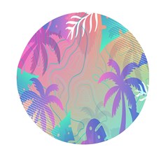 Palm-trees Mini Round Pill Box