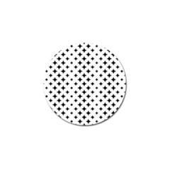 Pattern-whit Star Black Golf Ball Marker (4 Pack) by nateshop