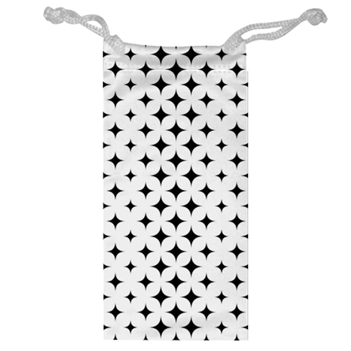 Pattern-whit Star Black Jewelry Bag