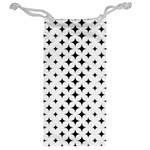 Pattern-whit Star Black Jewelry Bag Back