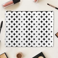 Pattern-whit Star Black Cosmetic Bag (xl) by nateshop